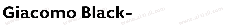 Giacomo Black字体转换